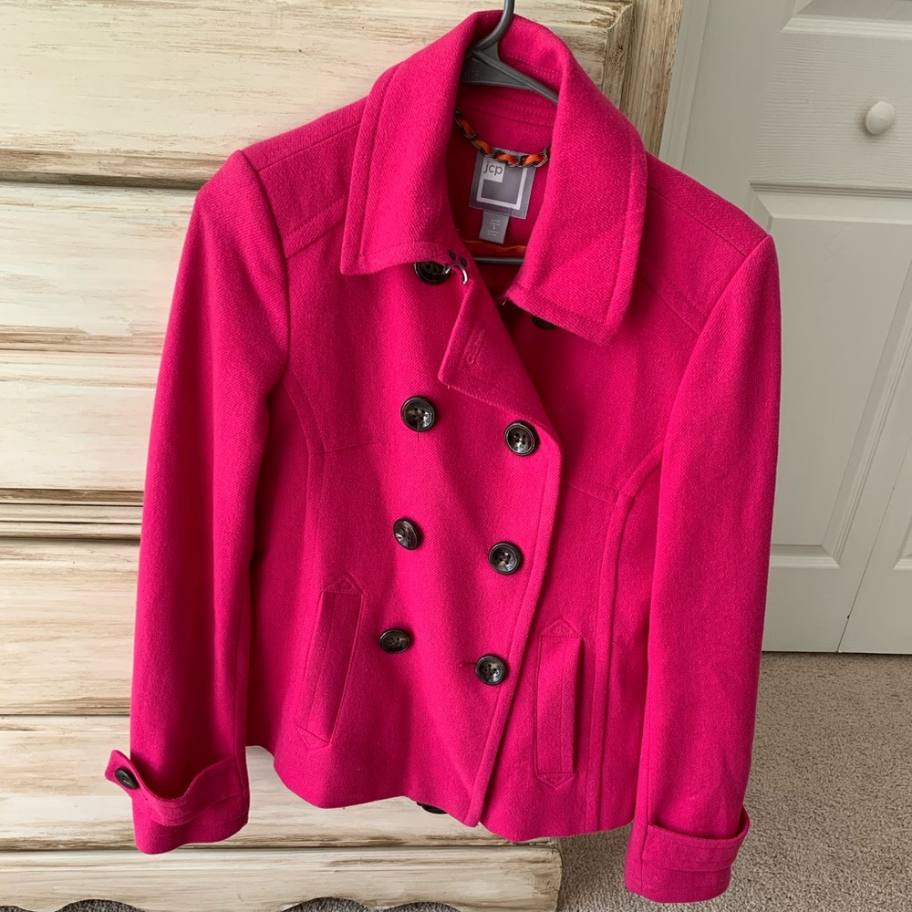 JCP Pink Peacoat